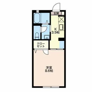 プラネット【1階】の間取り