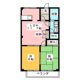 アンブル ルミエール【1階】の間取り