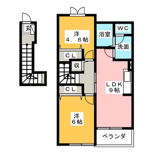 さくらB【2階】の間取り
