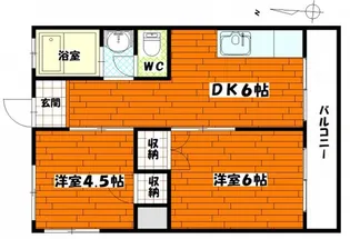堀田ビル【6階】の間取り