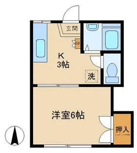 メゾンブランシュA【1階】の間取り