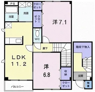 RisingSunGarden【2階】の間取り