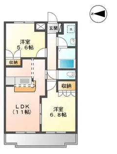 ルーエンハイム【1階】の間取り