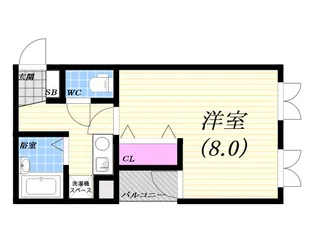 岩崎館【5階】の間取り