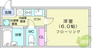 ホワイト・ハウス【1階】の間取り