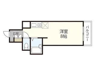 アクアコート廿日市【4階】の間取り
