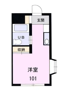 ユーカリフラットII【1階】の間取り