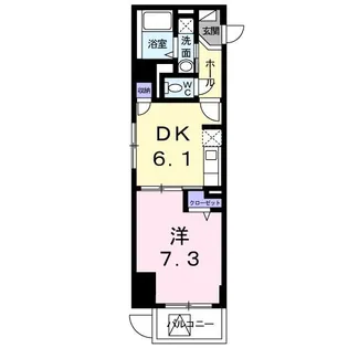 トレスオハス 稲葉荘【1階】の間取り