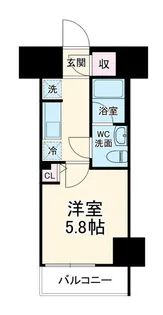 スタイリオフィット溝ノ口【2階】の間取り
