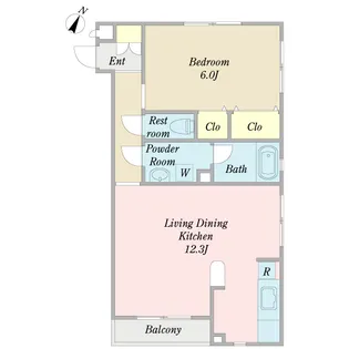 ビオトープ南流山【2階】の間取り