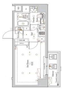 The LOG日本橋【9階】の間取り