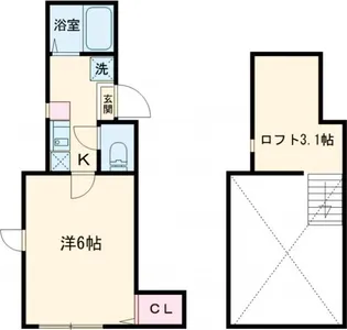 ジャスミンテラス五反野【3階】の間取り