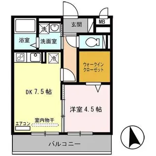 滋賀県大津市大萱7【アパート】の間取り