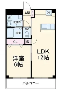 フローレス壱番館【3階】の間取り