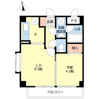グラン・アムール【4階】の間取り