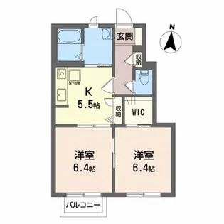 ディアス 泉【1階】の間取り