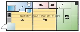 大阪府大阪市浪速区元町3【マンション】の間取り
