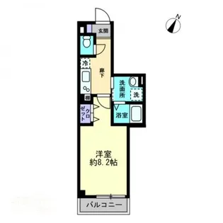 レジデンシア西宝町【3階】の間取り