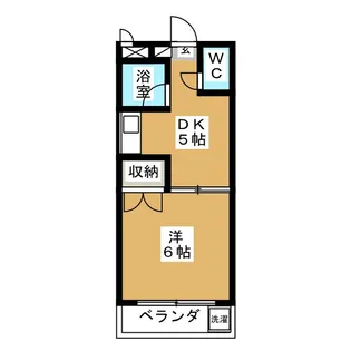 グランドール宮崎【2階】の間取り