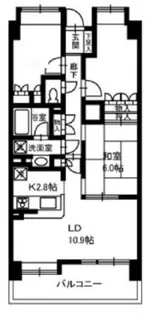 コスモ西大島グランステージ【8階】の間取り