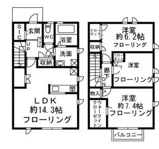Grand Placeの間取り