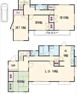 東京都世田谷区宮坂1【一戸建】の間取り