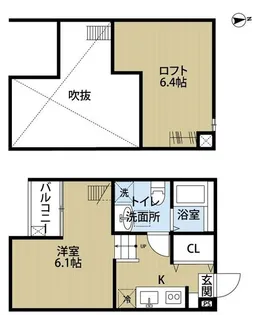 千葉県松戸市新松戸2【アパート】の間取り