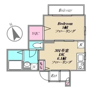サニーコート【3階】の間取り