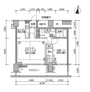 東京都江東区東雲1【マンション】の間取り