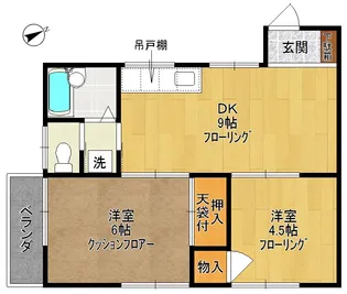 原島ハイツ【2階】の間取り