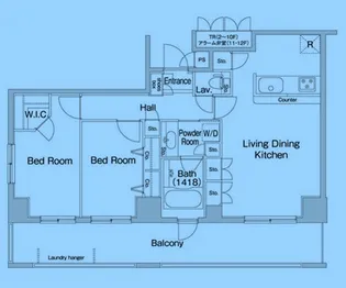 東京都港区芝浦4【マンション】の間取り