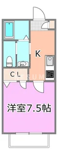 千葉県千葉市若葉区高品町【アパート】の間取り