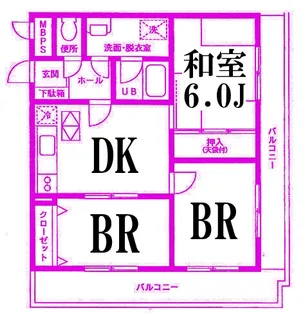 ダイアパレス三渓園第2【2階】の間取り