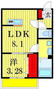 AJ津田沼V【2階】の間取り