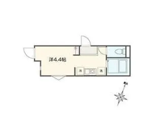 1Rの間取り画像