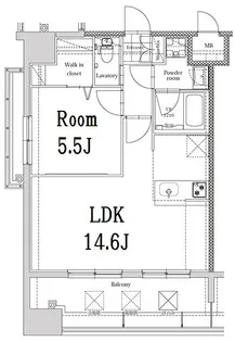 エンクレスト博多EAST PARK【9階】の間取り