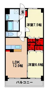 エフコート【4階】の間取り