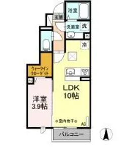 グラン・プラース G【1階】の間取り