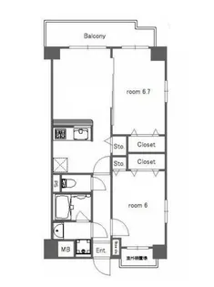 ミューズ高島平【3階】の間取り