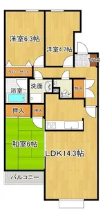 東京都青梅市新町7【マンション】の間取り