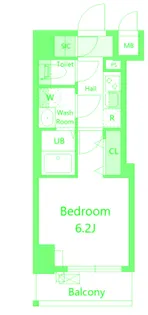 S―RESIDENCE横濱吉野町burgeon【5階】の間取り