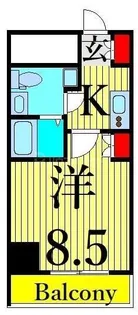 グランフォース三ノ輪【6階】の間取り