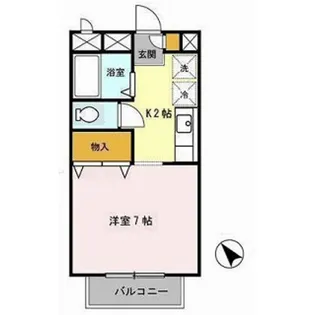 マロン・クレール【2階】の間取り