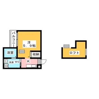 リシュテール【2階】の間取り