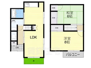 東中条テラスハウス【1階】の間取り
