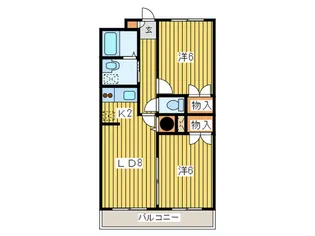 ケントハウス【4階】の間取り