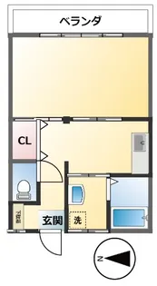 東京都世田谷区北烏山4【アパート】の間取り