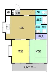 エクシード藤山【2階】の間取り