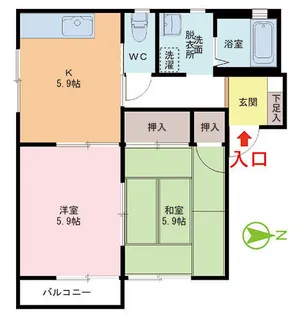 メゾン コンフォール【2階】の間取り