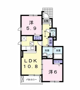 千葉県市原市うるいど南3【アパート】の間取り